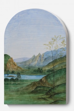 《风景画像-佩鲁吉诺 01 B》 画83.5x55x4cm 、雕塑85.5x56x4cm 石膏上水彩 2020
《风景画像-佩鲁吉诺 01 B》 画83.5x55x4cm 、雕塑85.5x56x4cm 石膏上水彩 2020