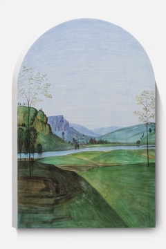 《风景画像-佩鲁吉诺 01 A》 画83.5x55x4cm 、雕塑85.5x56x4cm 石膏上水彩 2020
《风景画像-佩鲁吉诺 01 A》 画83.5x55x4cm 、雕塑85.5x56x4cm 石膏上水彩 2020