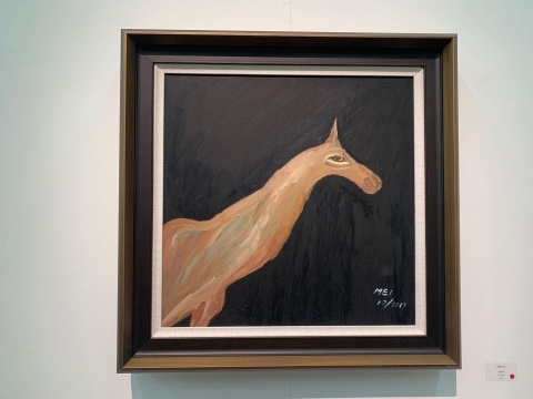 《都灵之马》60×60cm 布面丙稀 2019
《都灵之马》60×60cm 布面丙稀 2019