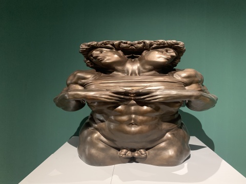 陈克 《双子星》 110×130×90cm 铸铜
陈克 《双子星》 110×130×90cm 铸铜
