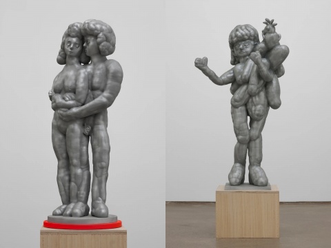 左:颜石林《关于共生的设想系列之一》32×27×78cm 铸铝 2020
右:颜石林《关于共生的设想系列之四》60×50×112cm 铸铝 2020
左:颜石林《关于共生的设想系列之一》32×27×78cm 铸铝 2020
右:颜石林《关于共生的设想系列之四》60×50×112cm 铸铝 2020
