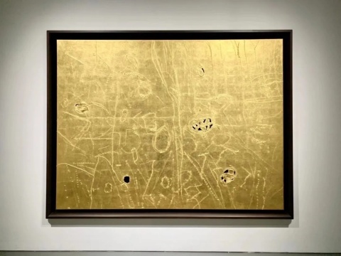 关根伸夫《光之原》 2900x2200cm 日本纸,18k金箔 1991
关根伸夫《光之原》 2900x2200cm 日本纸,18k金箔 1991