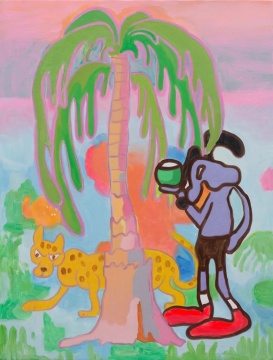 《等待》80x60cm 布面油画 2020
《等待》80x60cm 布面油画 2020