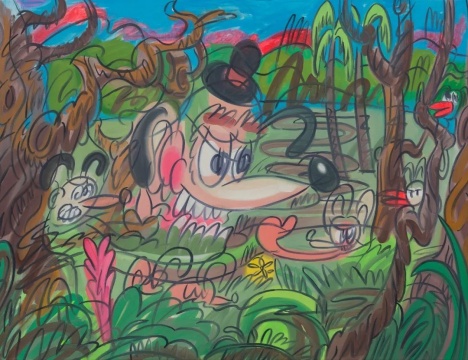《被掩埋的自尊》100x130cm 布面油画 2020
《被掩埋的自尊》100x130cm 布面油画 2020