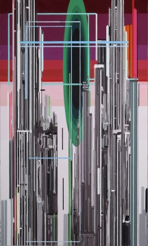 
刘韡《紫气四第4号》  300x180cm 油彩 画布 2007

估价：1,600,000-3,000,000港元


