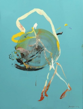 蒋志 《未成之偶 - 4》200x150cm 油画于聚酯纤维布 2019
蒋志 《未成之偶 - 4》200x150cm 油画于聚酯纤维布 2019