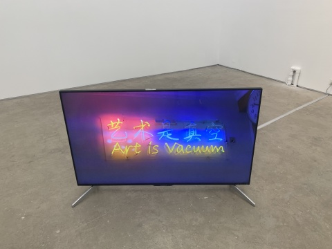 李燎 《艺术是真空2》2'47'' 行为，单频录像（彩色，有声） 2013-2015
