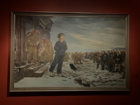 《英雄就义》 160.5×250.5cm 布面油画 1960s
《英雄就义》 160.5×250.5cm 布面油画 1960s