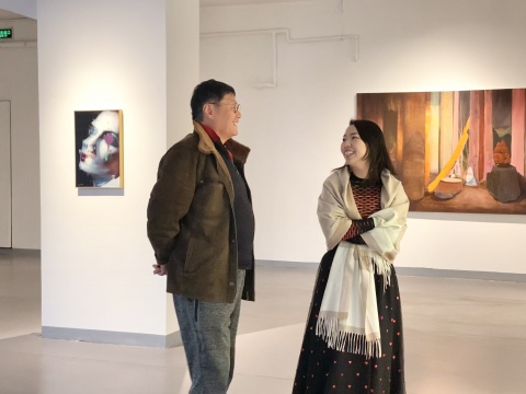 艺术仓库创始人赵倩颖及收藏家刘钢
艺术仓库创始人赵倩颖及收藏家刘钢