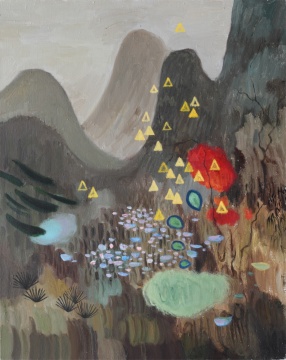 吉磊 《梦觉山5号》 150×120 cm 布面油画 2020
吉磊 《梦觉山5号》 150×120 cm 布面油画 2020