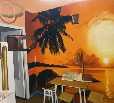 宋元元 《宫殿入口》 200×180 cm 布面油画 2018
宋元元 《宫殿入口》 200×180 cm 布面油画 2018