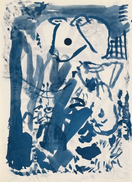 吴大羽 无题366 26.6×19.5cm 纸本彩墨 约1980 年
吴大羽 无题366 26.6×19.5cm 纸本彩墨 约1980 年