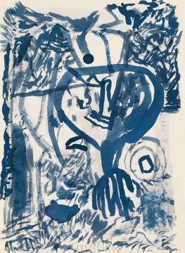 吴大羽 无题367 26.6×19.5cm 纸本彩墨 约1980 年
吴大羽 无题367 26.6×19.5cm 纸本彩墨 约1980 年