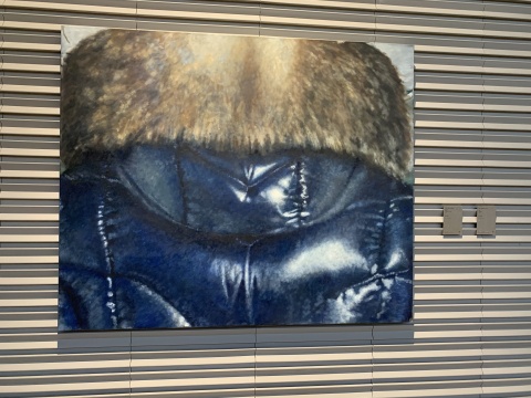 伊西·伍德 《背锅侠》140×170cm 亚麻布面油画 2018
伊西·伍德 《背锅侠》140×170cm 亚麻布面油画 2018