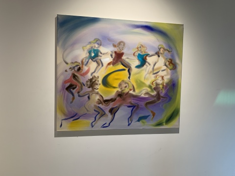 索菲·冯·海勒曼 《仙子之舞》130x150 cm 布面丙烯 2020
