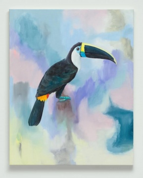 罗曼·贝尼尼，《外交官 III》，布面油画，100x80cm，2020
