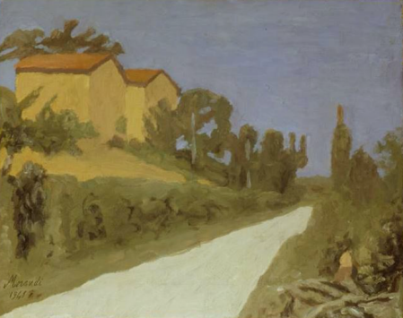 《白色的路(风景)》 42.5×53.3cm 布面油画 1941
《白色的路(风景)》 42.5×53.3cm 布面油画 1941