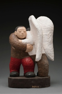 《较力》 43×28×59cm 黄柏木 2020
《较力》 43×28×59cm 黄柏木 2020