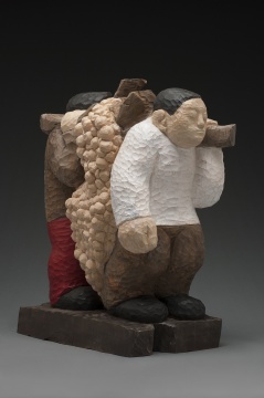 《爱心》 32×48×65cm 香樟木 2020
《爱心》 32×48×65cm 香樟木 2020