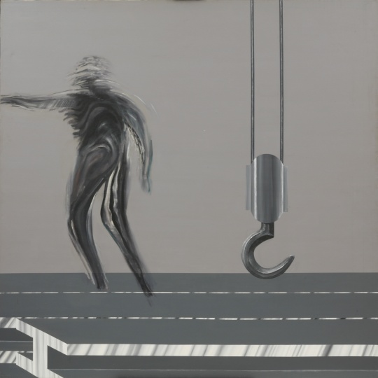夏阳《工人》 183×183cm 压克力 1971
夏阳《工人》 183×183cm 压克力 1971