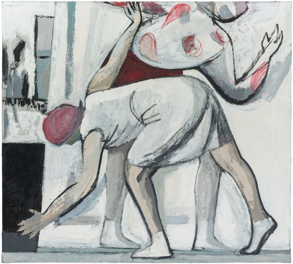 刘晓辉 《无题-画面前的动作一号》 80×200cm 布面油画 2018
刘晓辉 《无题-画面前的动作一号》 80×200cm 布面油画 2018