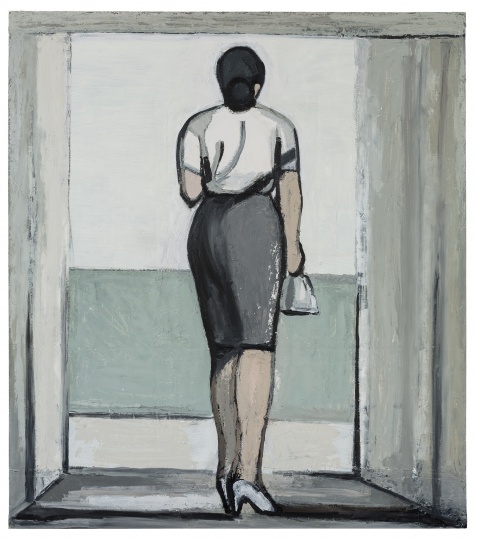 刘晓辉 《无题－走廊与光影》 180×160cm 布面油画 2015－2019 
