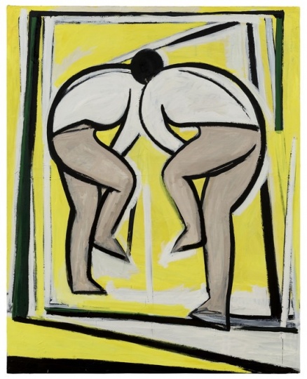 刘晓辉 《无题-黄色背景前的人No.3》 250×200cm 布面油画 2016
刘晓辉 《无题-黄色背景前的人No.3》 250×200cm 布面油画 2016