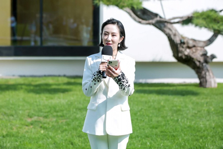 松美术馆负责人王端在媒体预览现场发言
松美术馆负责人王端在媒体预览现场发言
