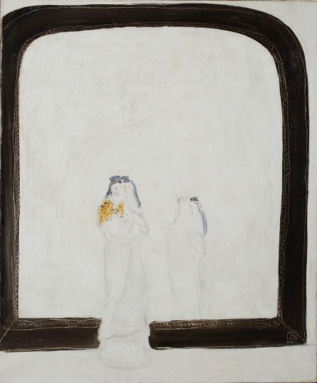 常玉 《镜前母与子》55×46cm 布面油画 1930年代
常玉 《镜前母与子》55×46cm 布面油画 1930年代