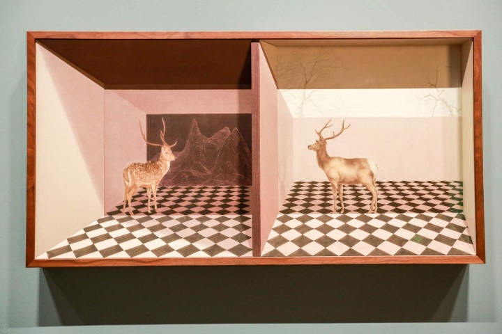 秦艾 《咫尺天涯》 55×110cm 纸本水墨 2020
秦艾 《咫尺天涯》 55×110cm 纸本水墨 2020
