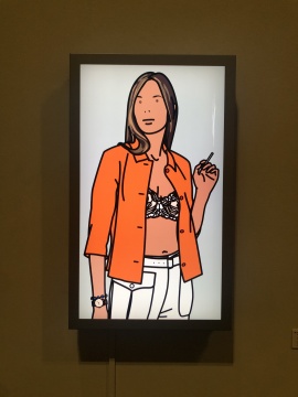 朱利安·奥培(英国)《露丝和香烟》
录像、LED屏 110×66×12cm 2006
朱利安·奥培(英国)《露丝和香烟》
录像、LED屏 110×66×12cm 2006