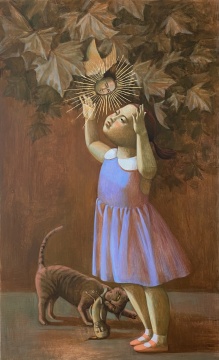 《报喜》 55x90cm 木板坦培拉 2020
《报喜》 55x90cm 木板坦培拉 2020