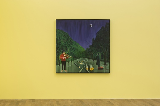 《新闻》150×150cm 布面油画 2012
《新闻》150×150cm 布面油画 2012
