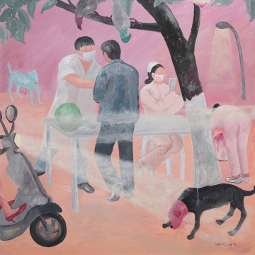 韩修智-假象 No.2 布面丙烯 90x90cm 2018年 市场价25200元
韩修智-假象 No.2 布面丙烯 90x90cm 2018年 市场价25200元