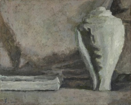 《白螺雕塑 》40x33cm 布面油画 2020
《白螺雕塑 》40x33cm 布面油画 2020