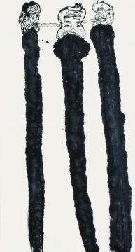《语世系列 》180x96cm 纸本水墨、丙烯 2014
《语世系列 》180x96cm 纸本水墨、丙烯 2014