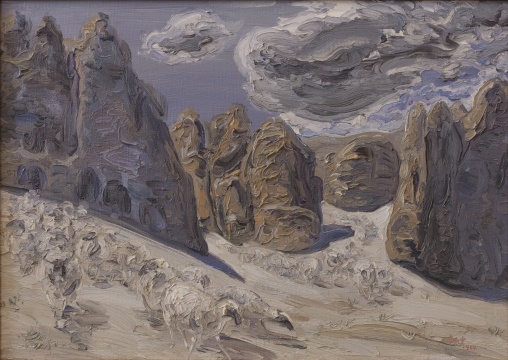 李新建《古格羊》55×78cm 布面油画 1984
李新建《古格羊》55×78cm 布面油画 1984
