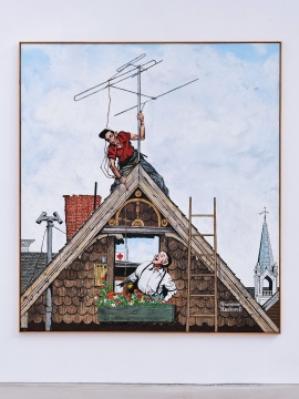 《洛克威尔》 258 x 231cm 布面蜡彩油画 2019
摄影:雷坛坛©林冠艺术基金会
《洛克威尔》 258 x 231cm 布面蜡彩油画 2019
摄影:雷坛坛©林冠艺术基金会