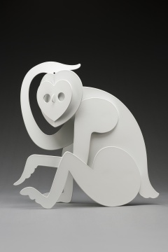 杨东鹰 《猴王》 58×32×62cm 铁喷塑 2020
杨东鹰 《猴王》 58×32×62cm 铁喷塑 2020