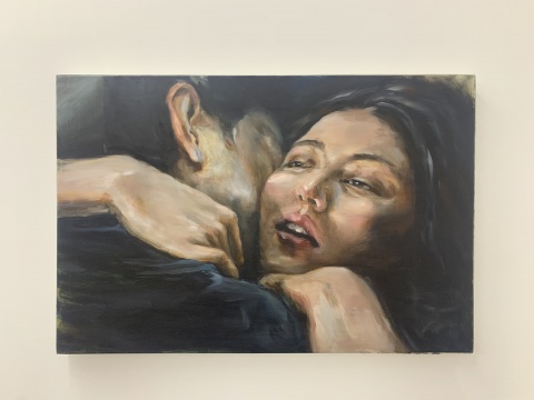 陈晗 《无声》 60×90cm 布面油画 2020
陈晗 《无声》 60×90cm 布面油画 2020