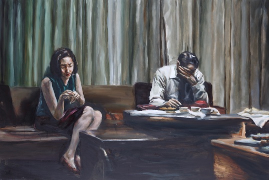陈晗 《暗涌》135×200cm 布面油画 2020
陈晗 《暗涌》135×200cm 布面油画 2020