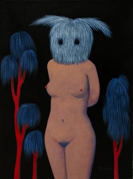 《爱人》 30x40cm 布面丙烯 2021
《爱人》 30x40cm 布面丙烯 2021