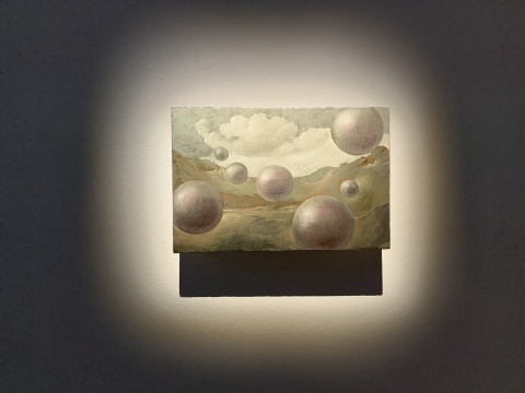 洛朗·格拉索 《Studies into the past》木板上油画与钯金箔
洛朗·格拉索 《Studies into the past》木板上油画与钯金箔