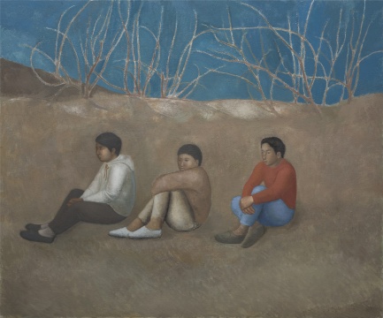 段建伟《三少年》150×180cm 布面油画 2018
段建伟《三少年》150×180cm 布面油画 2018