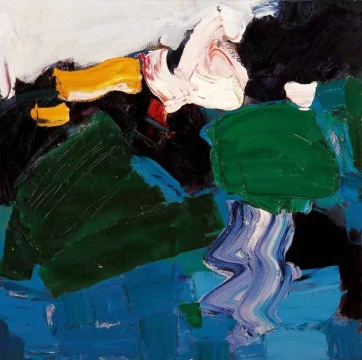 闫振铎《盛荷》81x81cm 布面油画 1994
闫振铎《盛荷》81x81cm 布面油画 1994