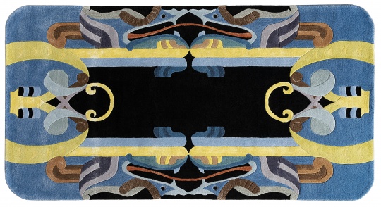 庞薰琹《工艺美术集06-地毯 》155x290cm 羊毛、丝线 1941设计,2019制作
庞薰琹《工艺美术集06-地毯 》155x290cm 羊毛、丝线 1941设计,2019制作
