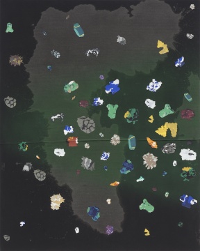 《尘埃》 250 × 600 cm (三联) 布面丙烯和腐蚀 2019
《尘埃》 250 × 600 cm (三联) 布面丙烯和腐蚀 2019