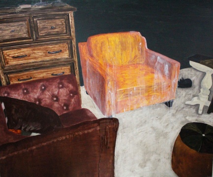 向梓綦 《黄沙发》100cm × 120cm 木板油画 2017
向梓綦 《黄沙发》100cm × 120cm 木板油画 2017