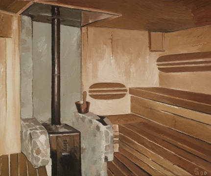 宋元元 《桑拿》 50cm×60cm 布面油画 2020 宋元元 《桑拿》 50cm×60cm 布面油画 2020