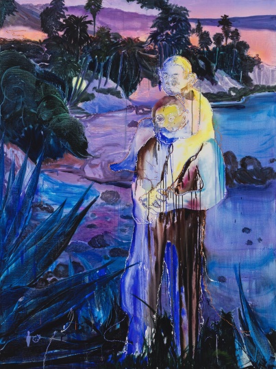 《在风景里NO.4》 200×150cm 布面油彩、丙烯 2020
《在风景里NO.4》 200×150cm 布面油彩、丙烯 2020